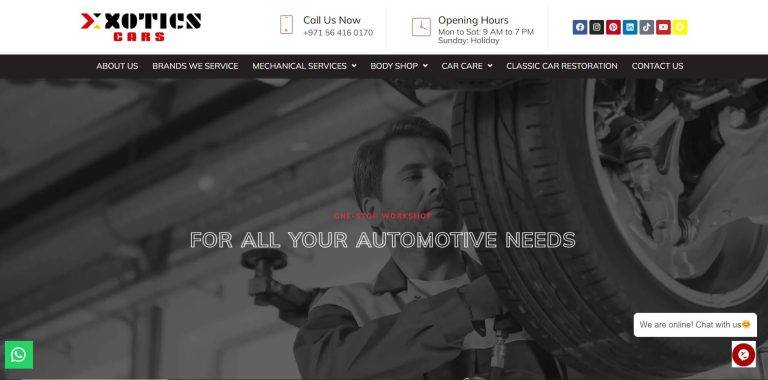 Exotics Car Expert Car Repair Services In Dubai