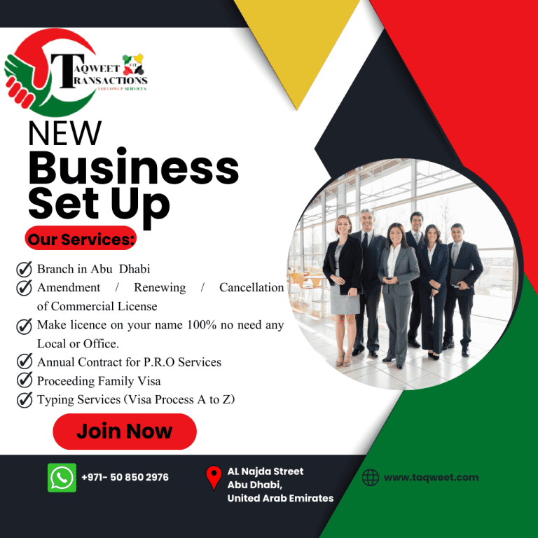Taqweet Business Setup And Visa Services